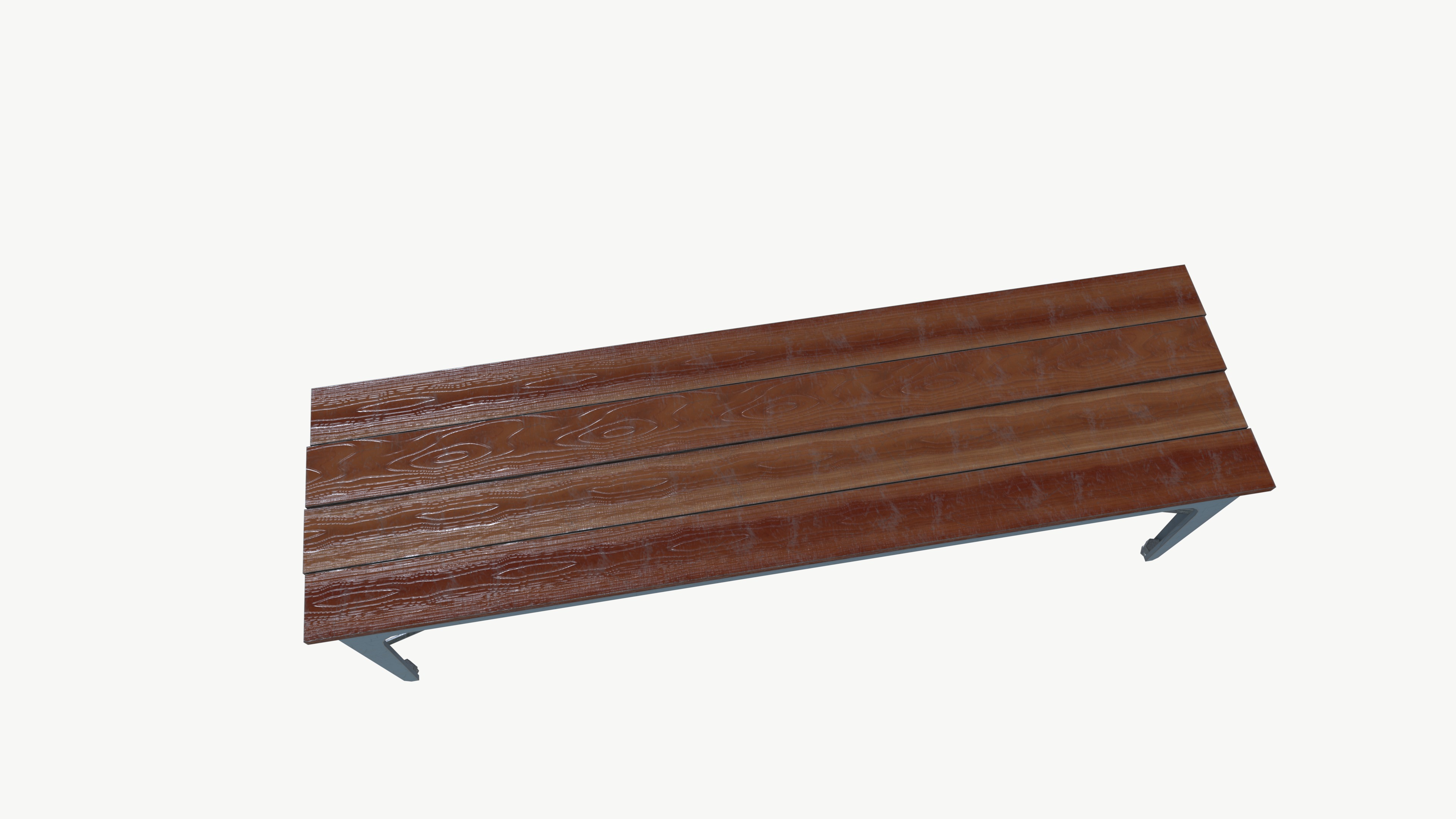 Hipster bench 3D model_5