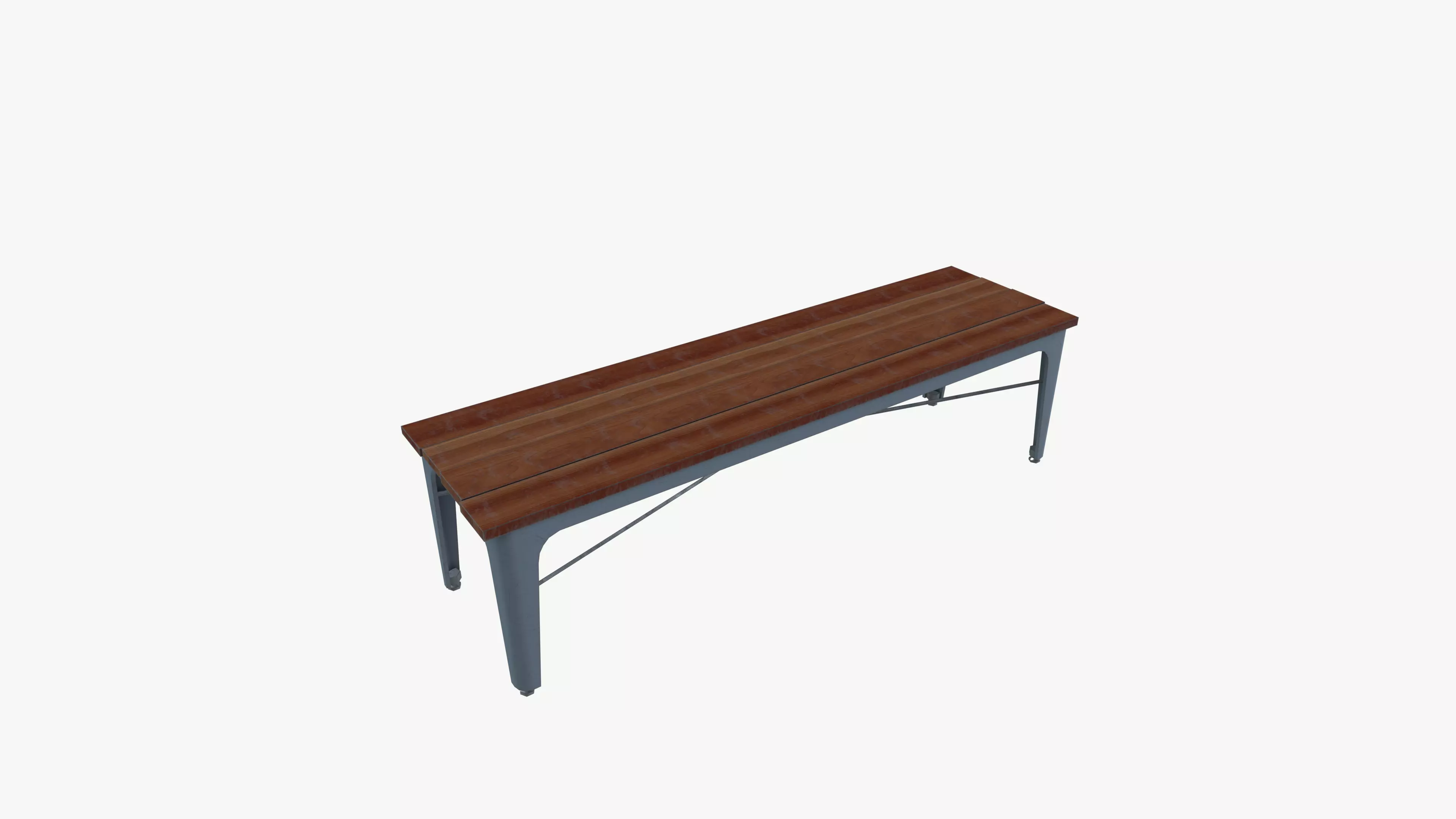 Hipster bench 3D model_0