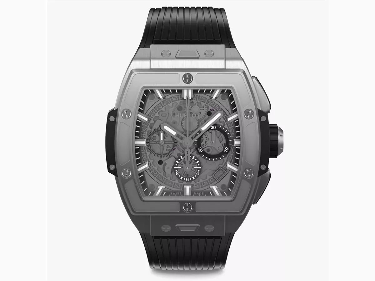 Hublot Spirit Of Big Bang Titanium Ceramic 42mm Silver Watch 3D model_0