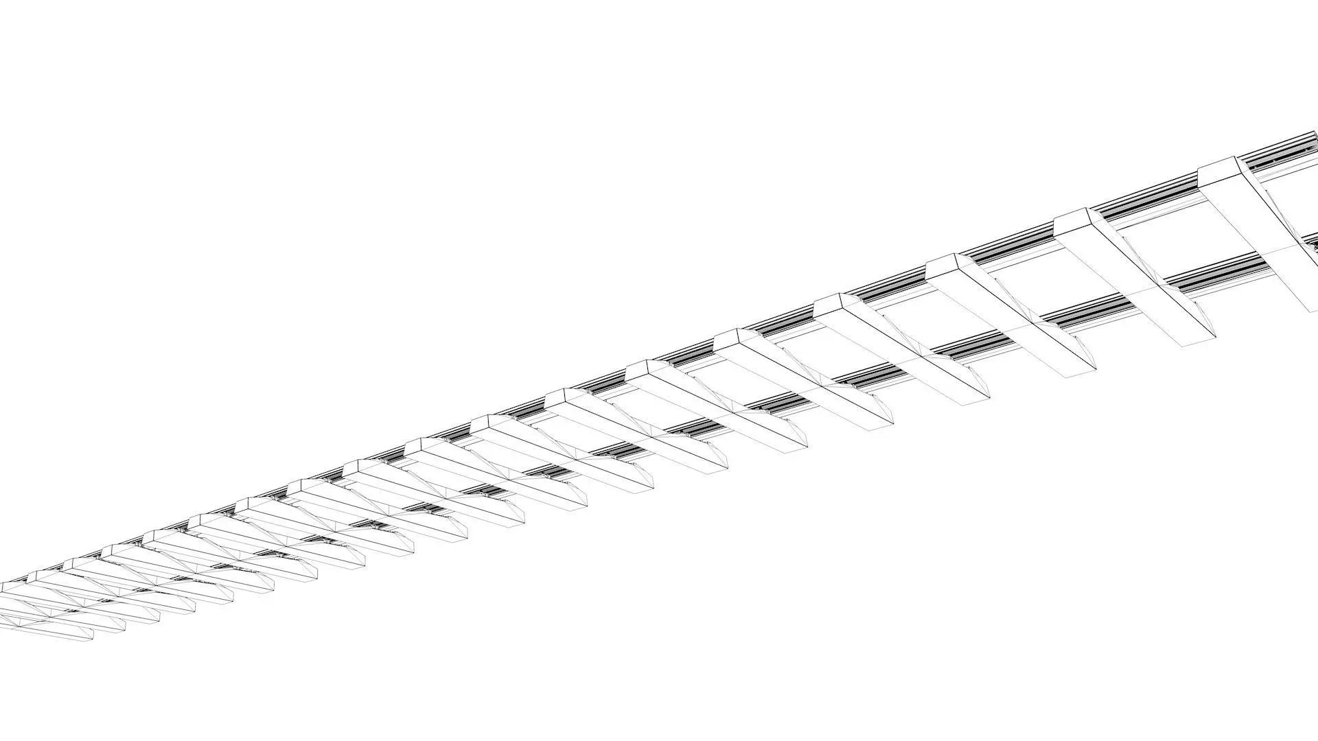 railway rails section  3D model_12