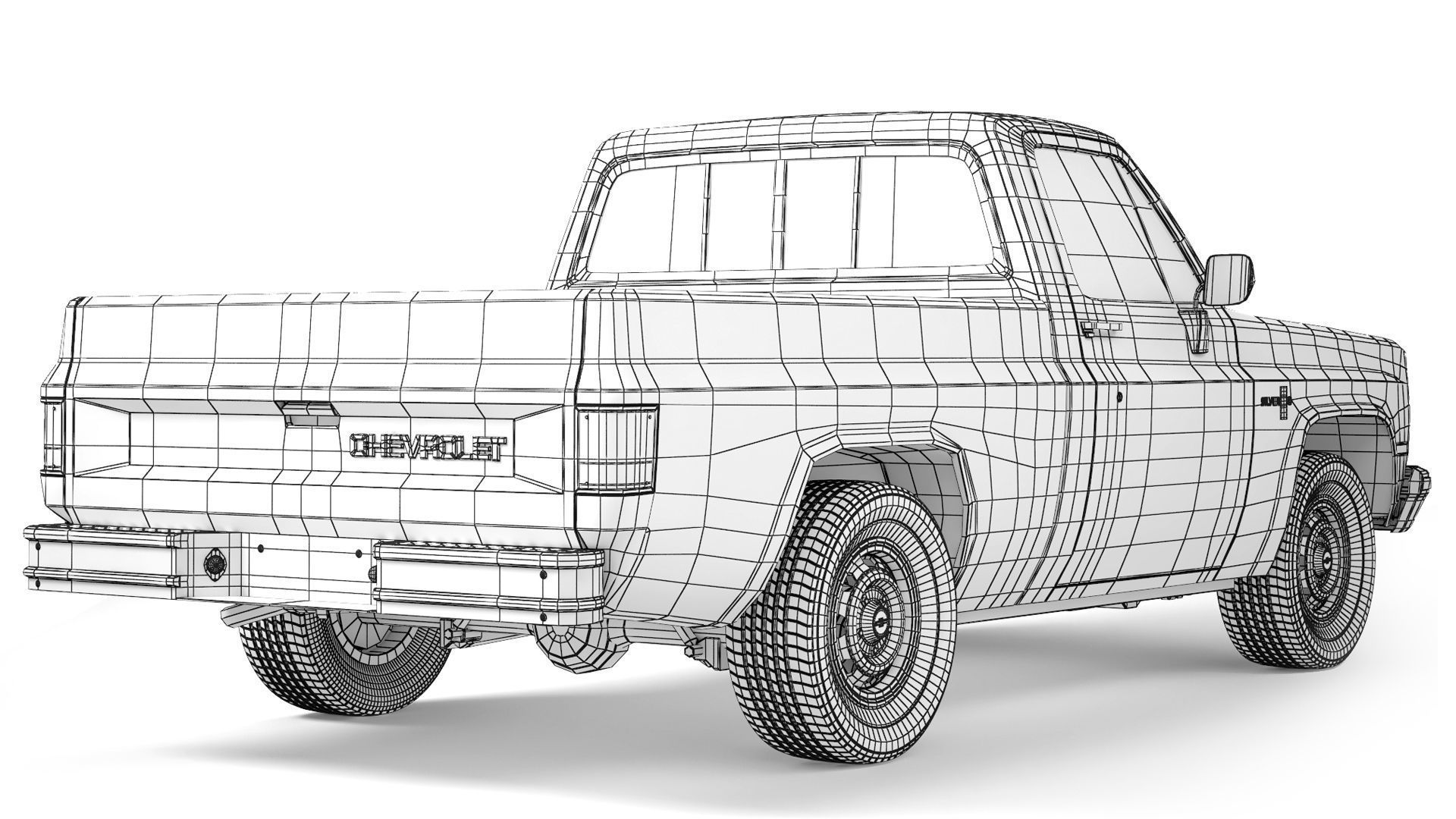 Chevrolet C10 Silverado 1982 3D model_9