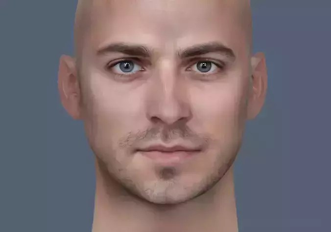 Male head Realistic Perfect Head 