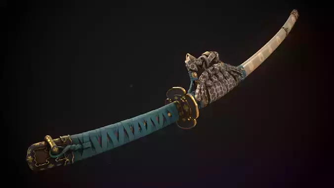 Katana Low-poly 3D model