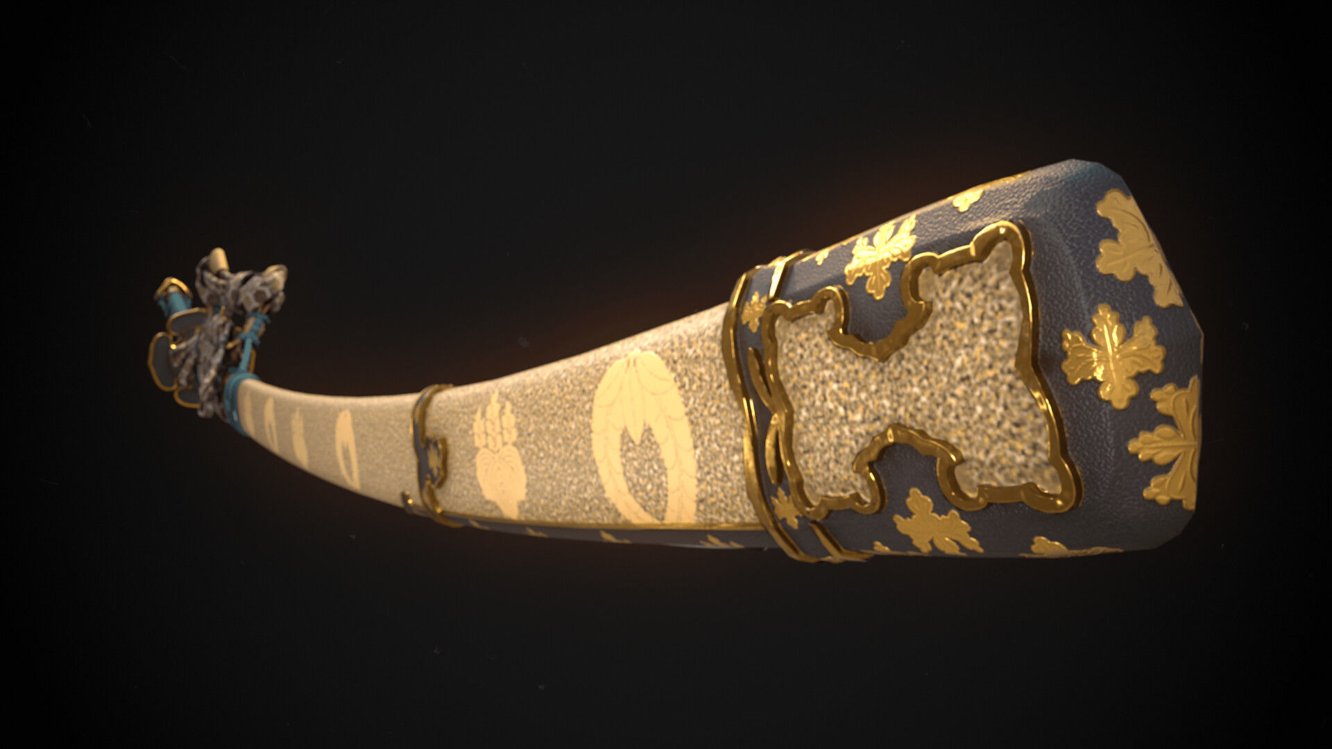 Katana Low-poly 3D model_7