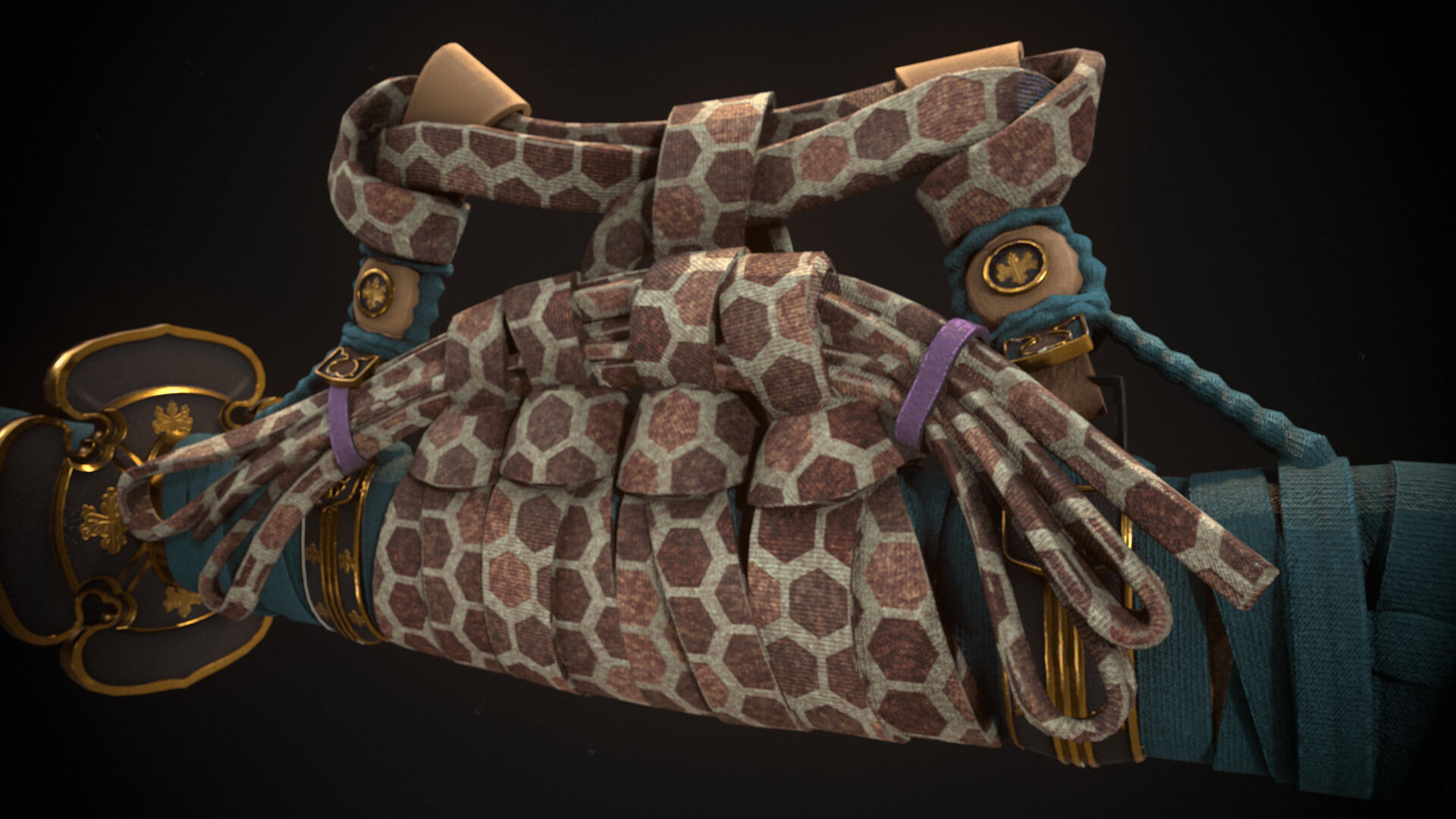 Katana Low-poly 3D model_6