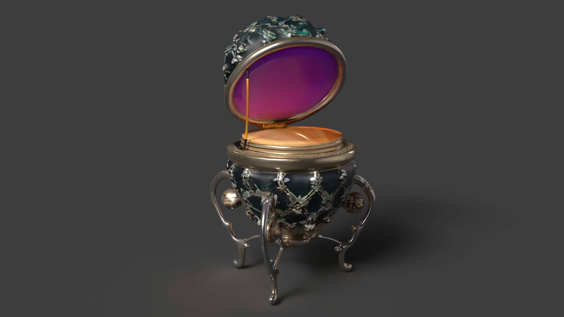 Russian  Faberge egg  Low-poly 3D model_2