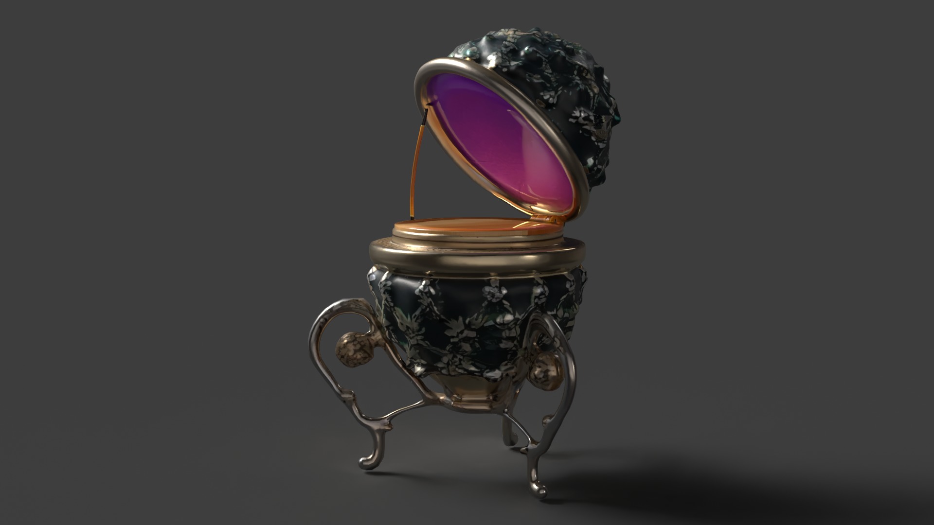 Russian  Faberge egg  Low-poly 3D model_5