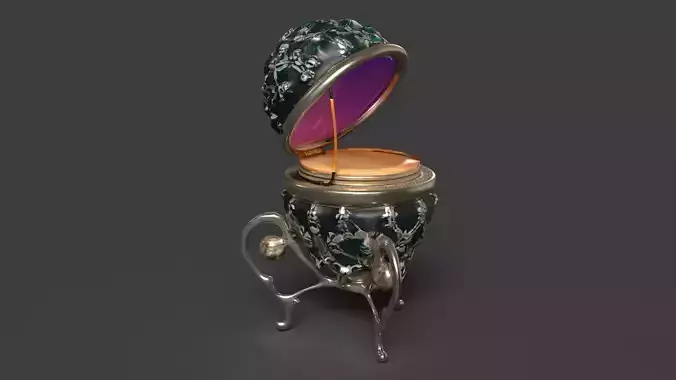 Russian  Faberge egg  Low-poly 3D model