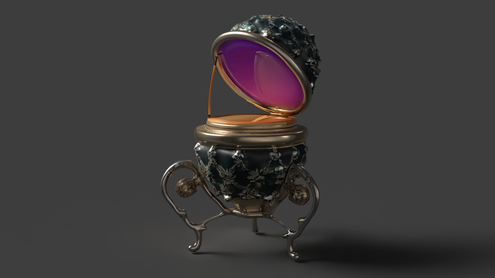 Russian  Faberge egg  Low-poly 3D model_4