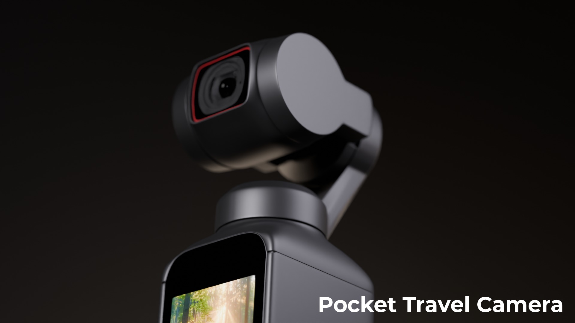 DJI Pocket 2 Travel Camera - Gimble VLOG Cam 3D model_1