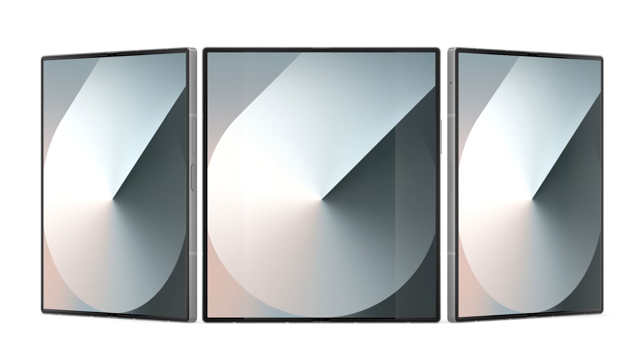 Samsung Galaxy Z Fold6 Silver Shadow 3D model_8