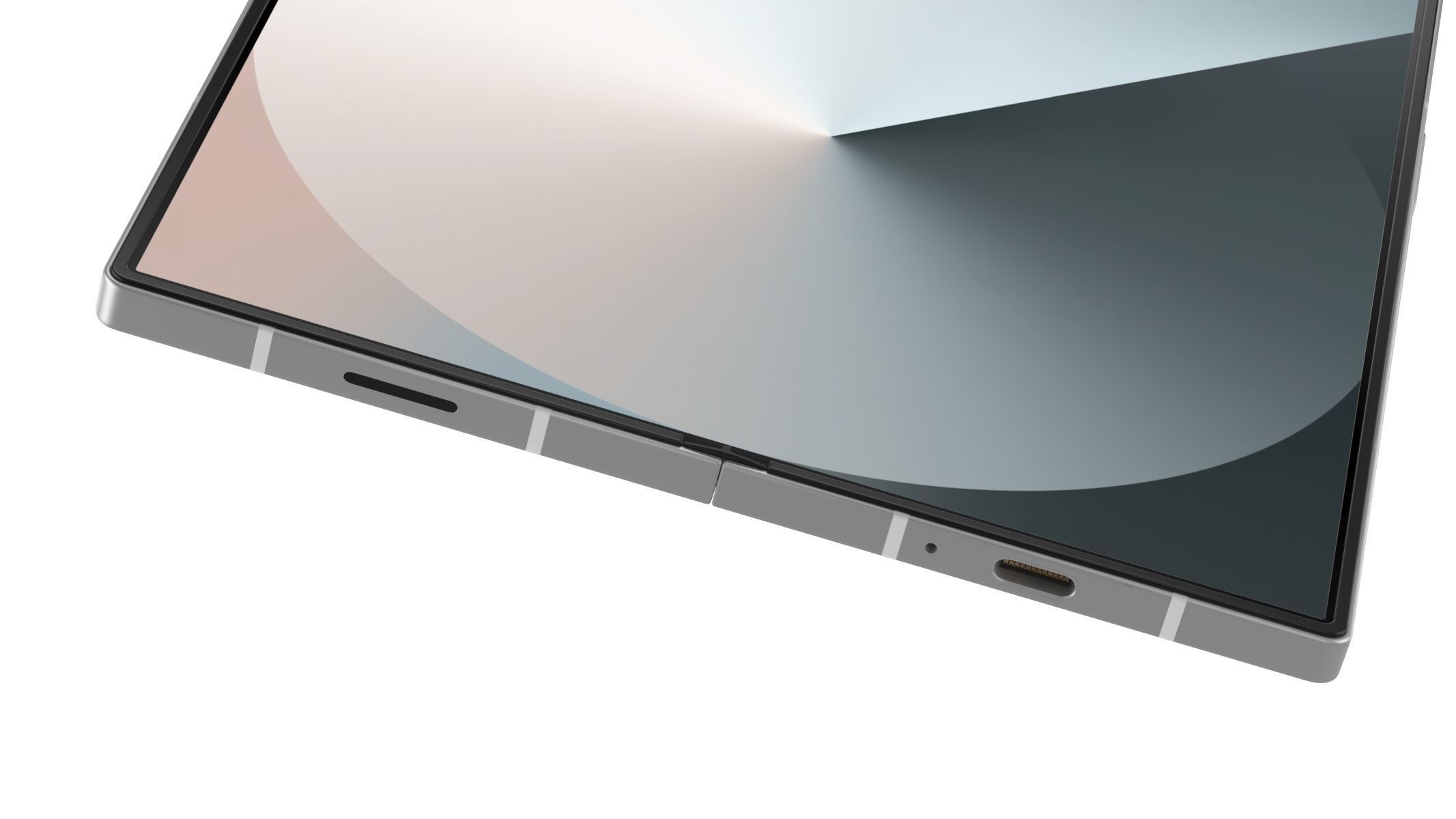 Samsung Galaxy Z Fold6 Silver Shadow 3D model_6