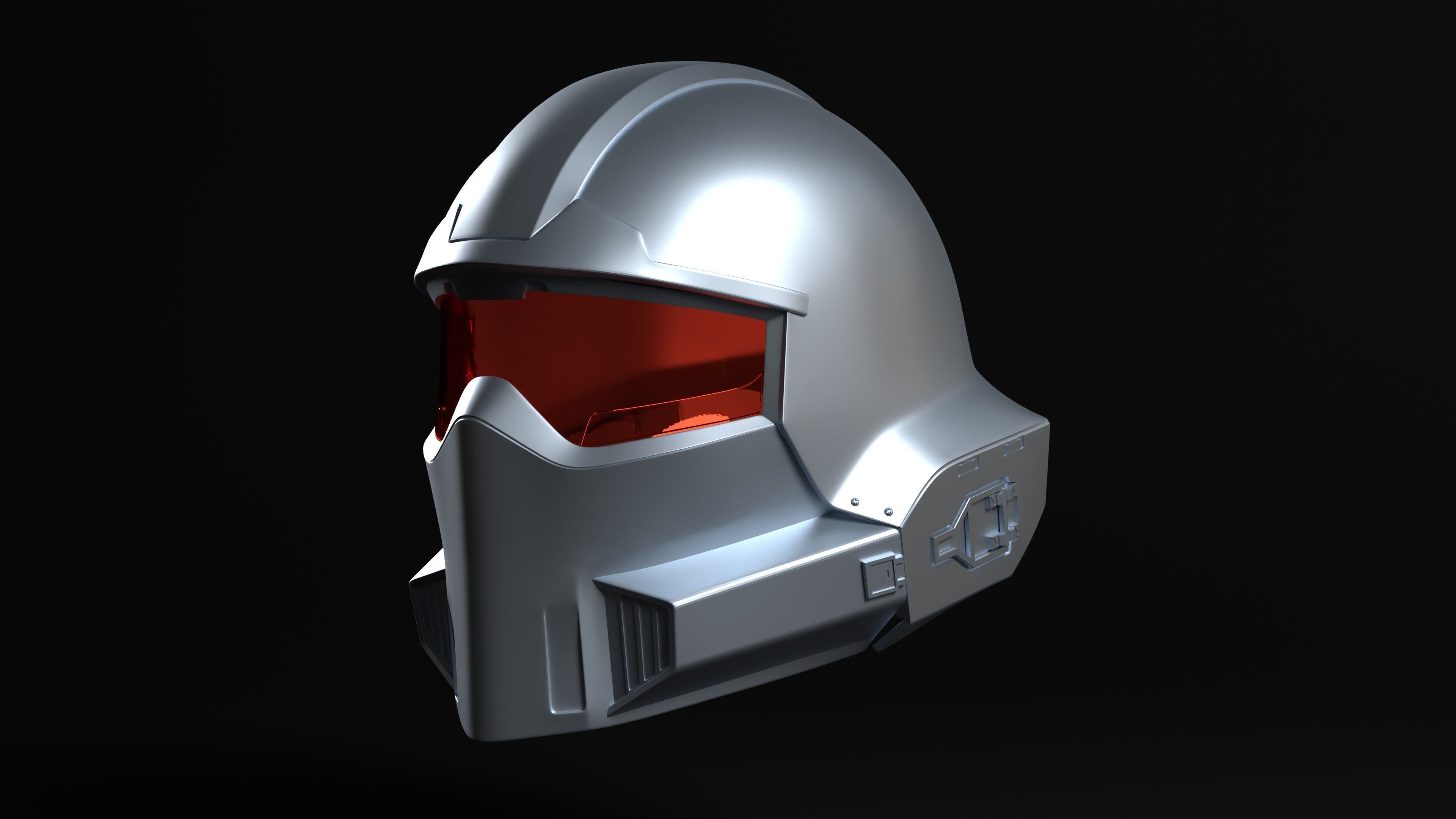 Hell driver Sci fi Helmet for Cosplay 3D print model_11