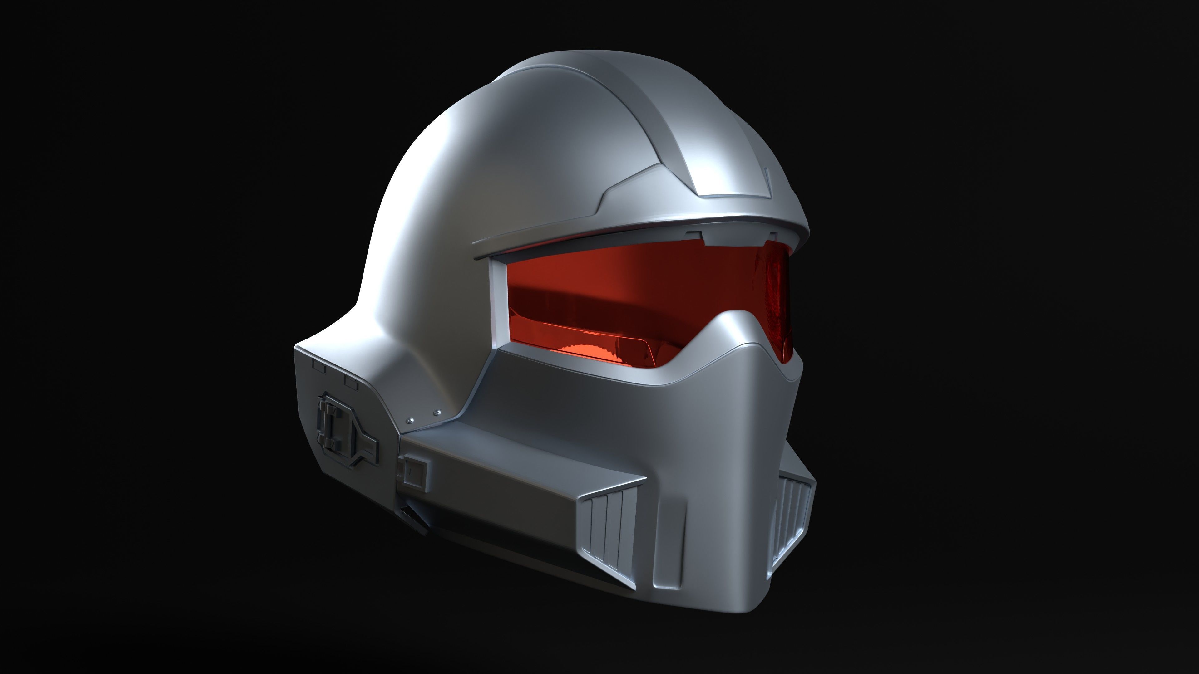 Hell driver Sci fi Helmet for Cosplay 3D print model_3