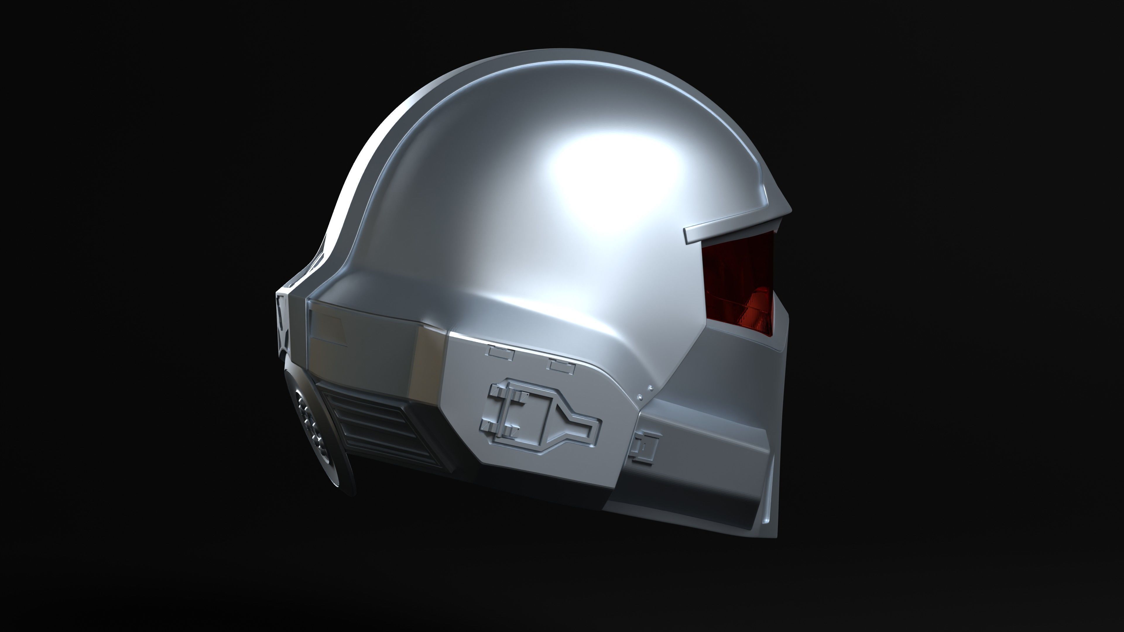 Hell driver Sci fi Helmet for Cosplay 3D print model_6