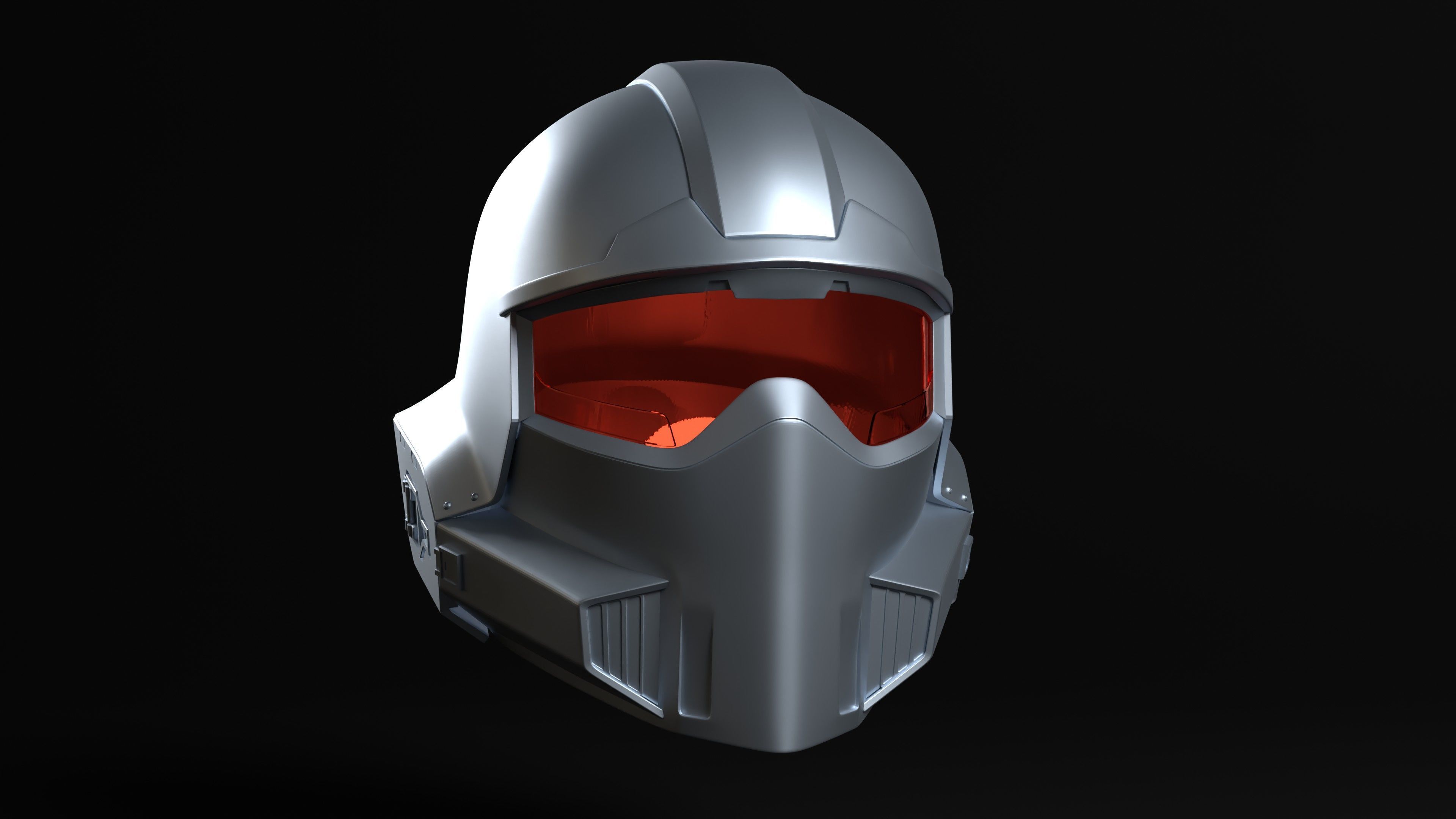 Hell driver Sci fi Helmet for Cosplay 3D print model_2