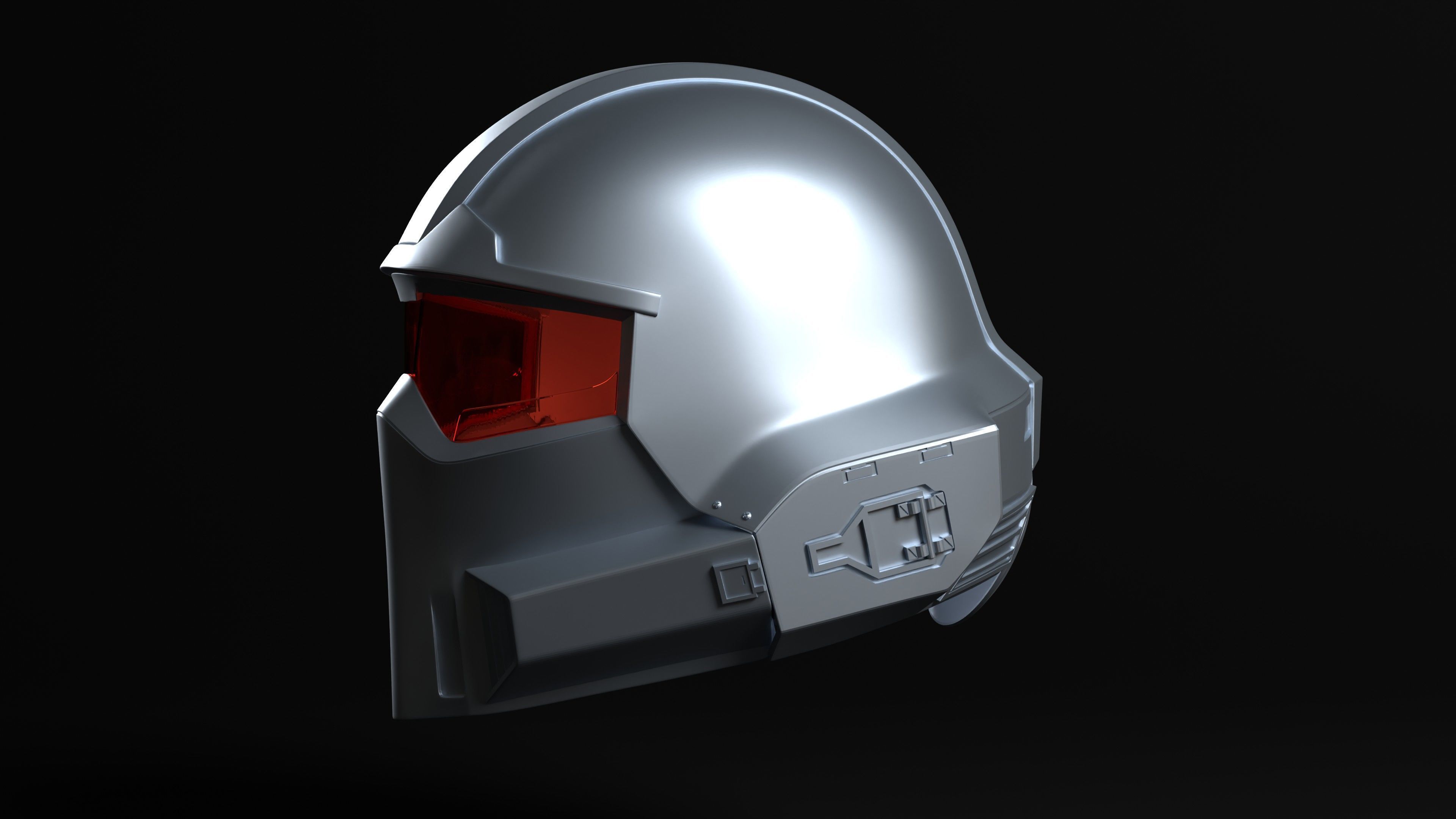 Hell driver Sci fi Helmet for Cosplay 3D print model_10