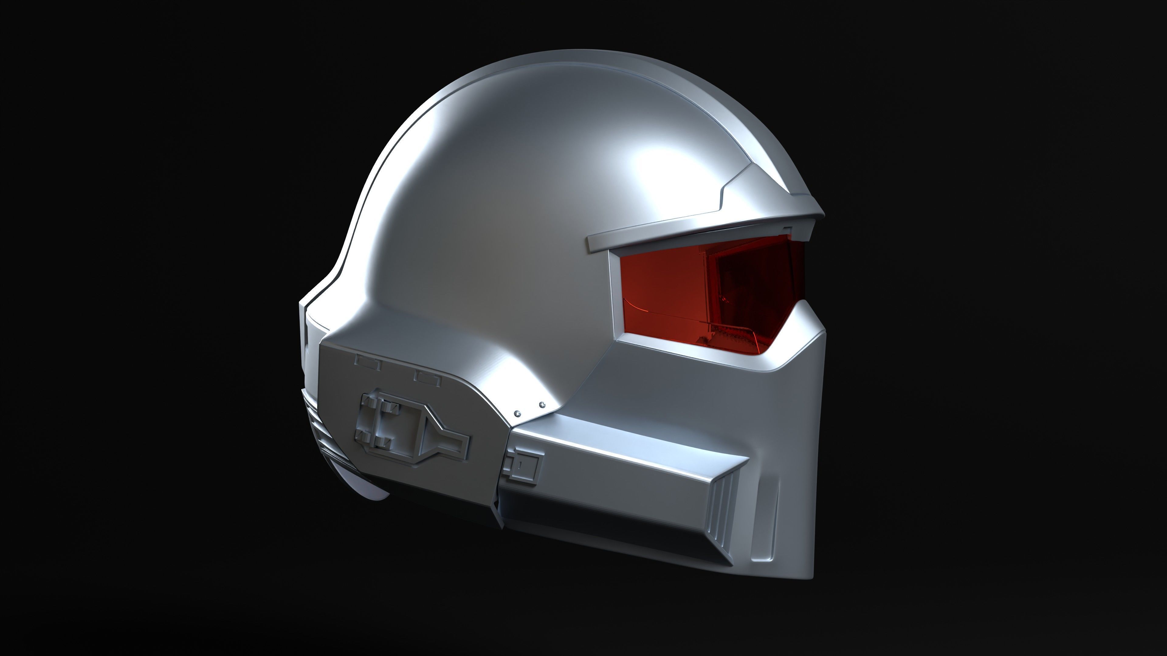 Hell driver Sci fi Helmet for Cosplay 3D print model_5