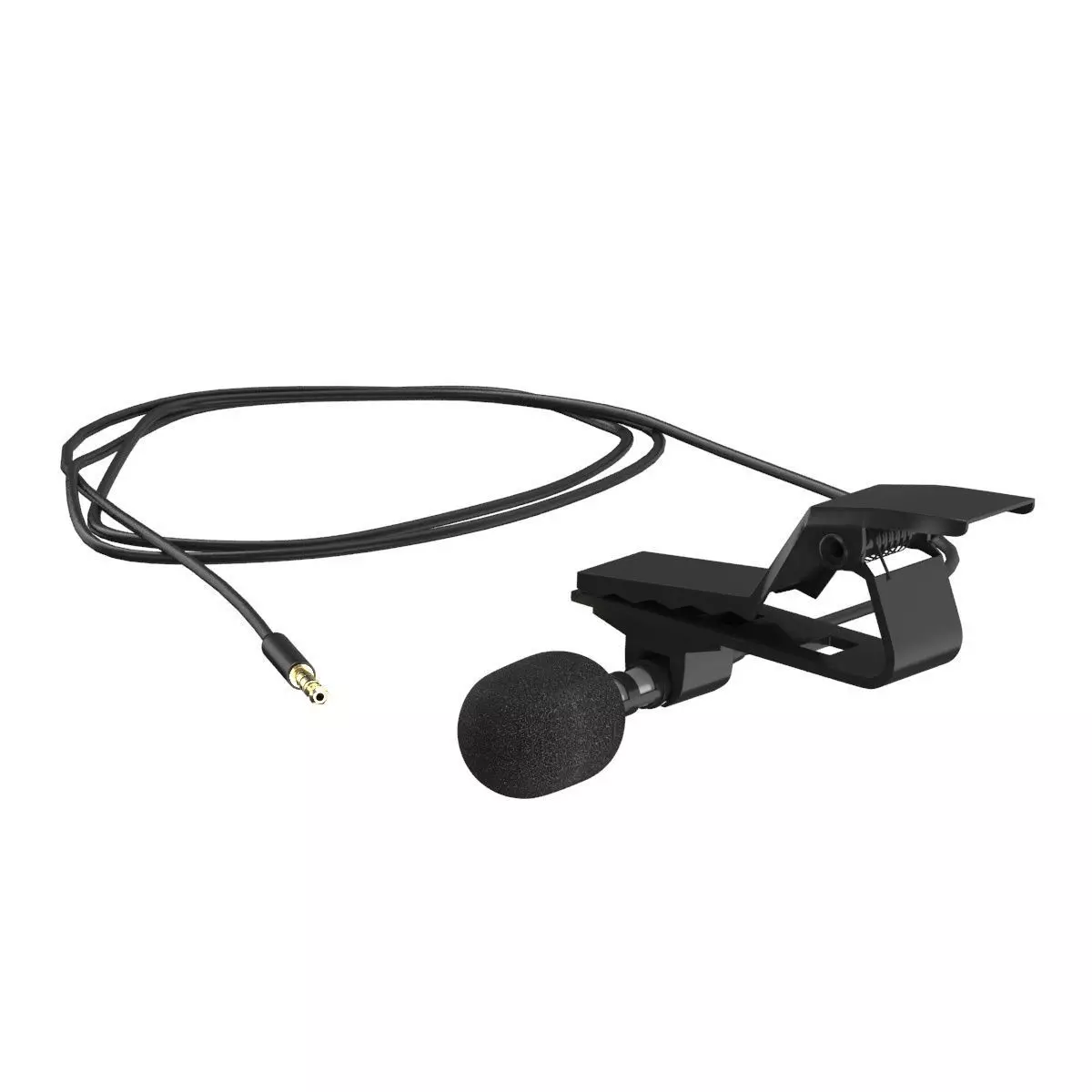 wired lavalier microphone 3D model