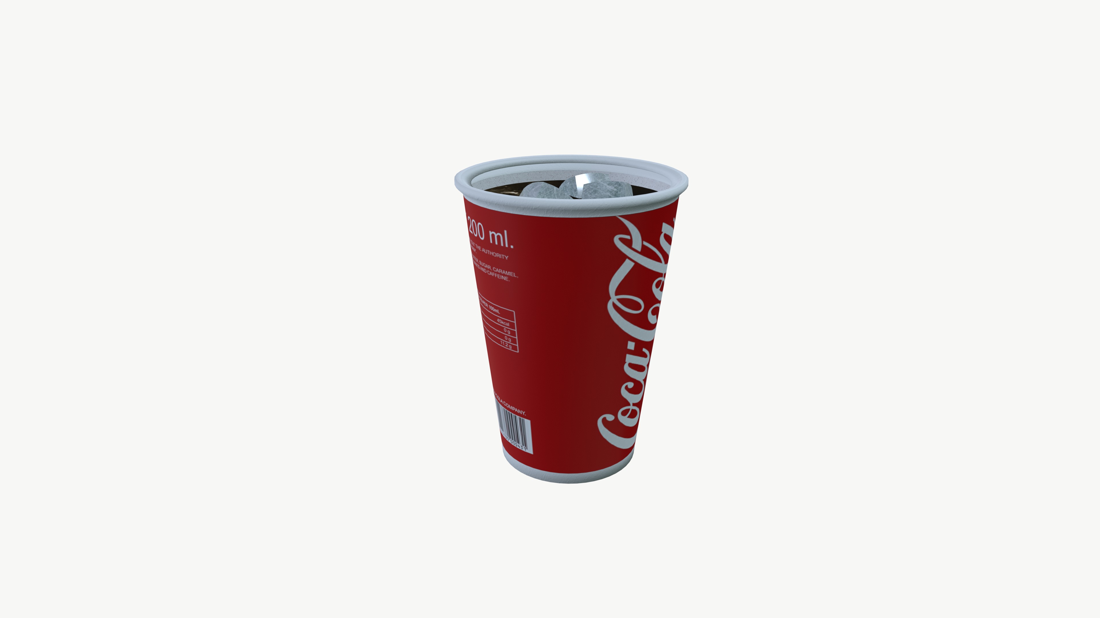 Coca Cola Cup 3D model_6
