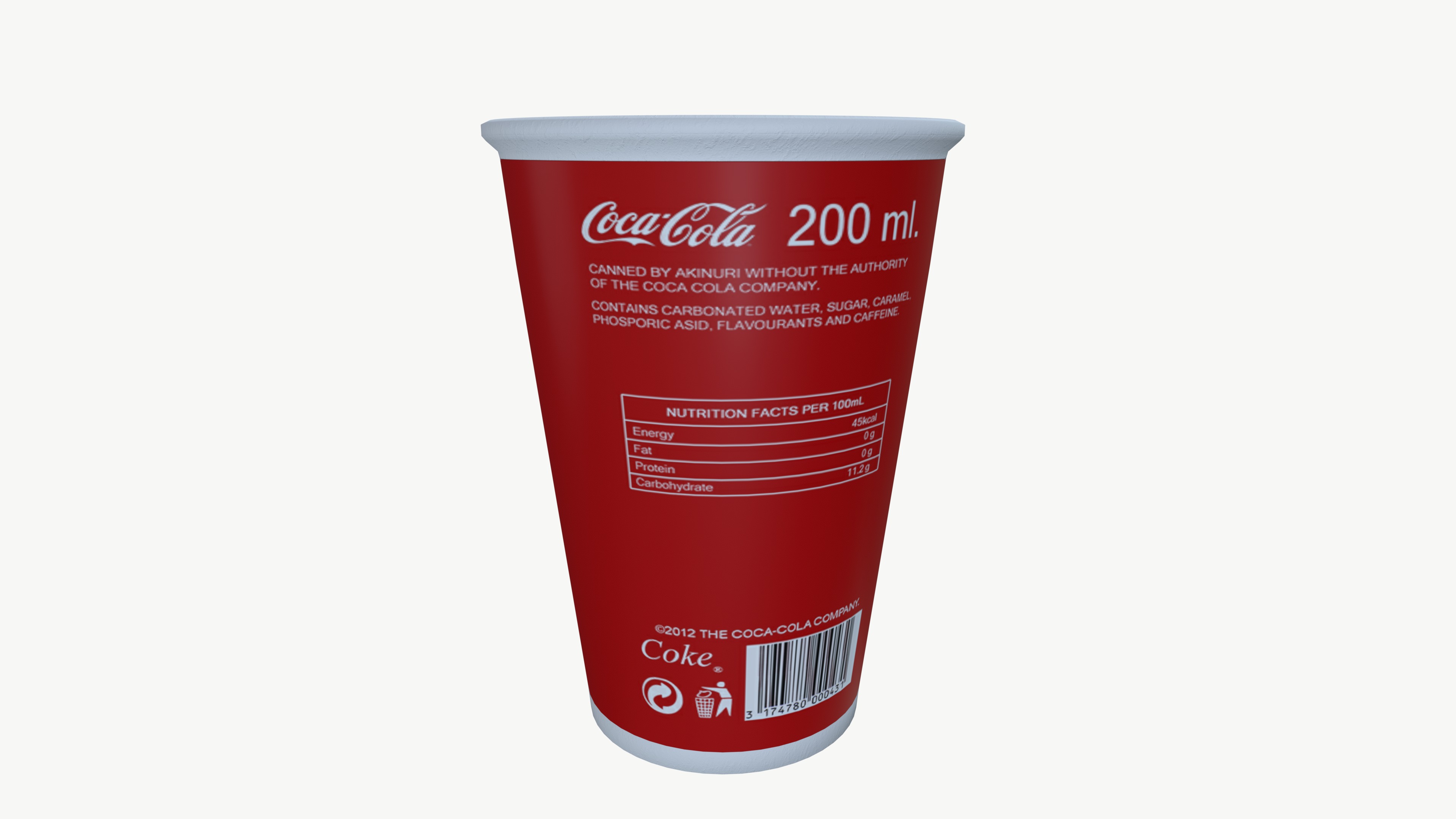 Coca Cola Cup 3D model_2