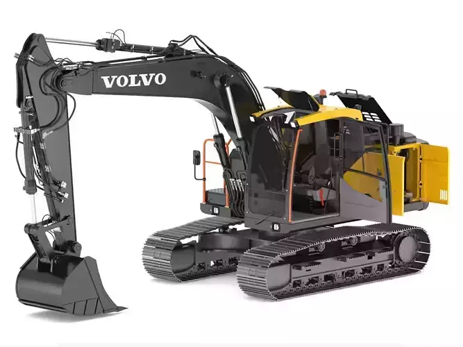 Volvo Medium Crawler Excavators EC160E 3D model