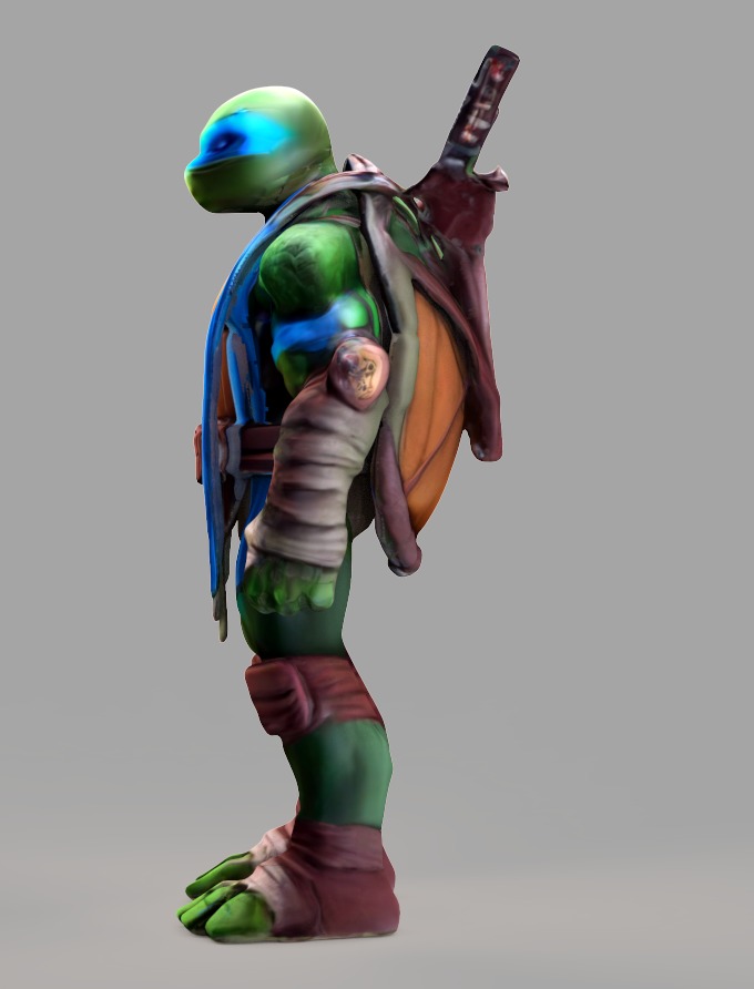 TMNT Ninja Turtles Leonardo Low-poly 3D model_6