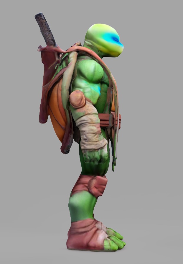 TMNT Ninja Turtles Leonardo Low-poly 3D model_5