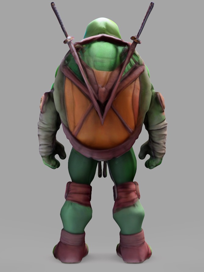 TMNT Ninja Turtles Leonardo Low-poly 3D model_4