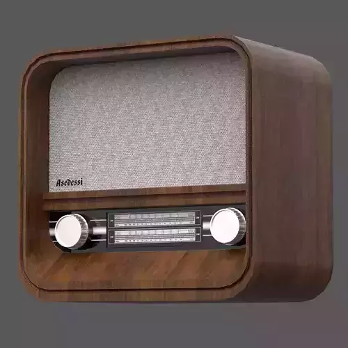 Wooden Radio Without Cablel