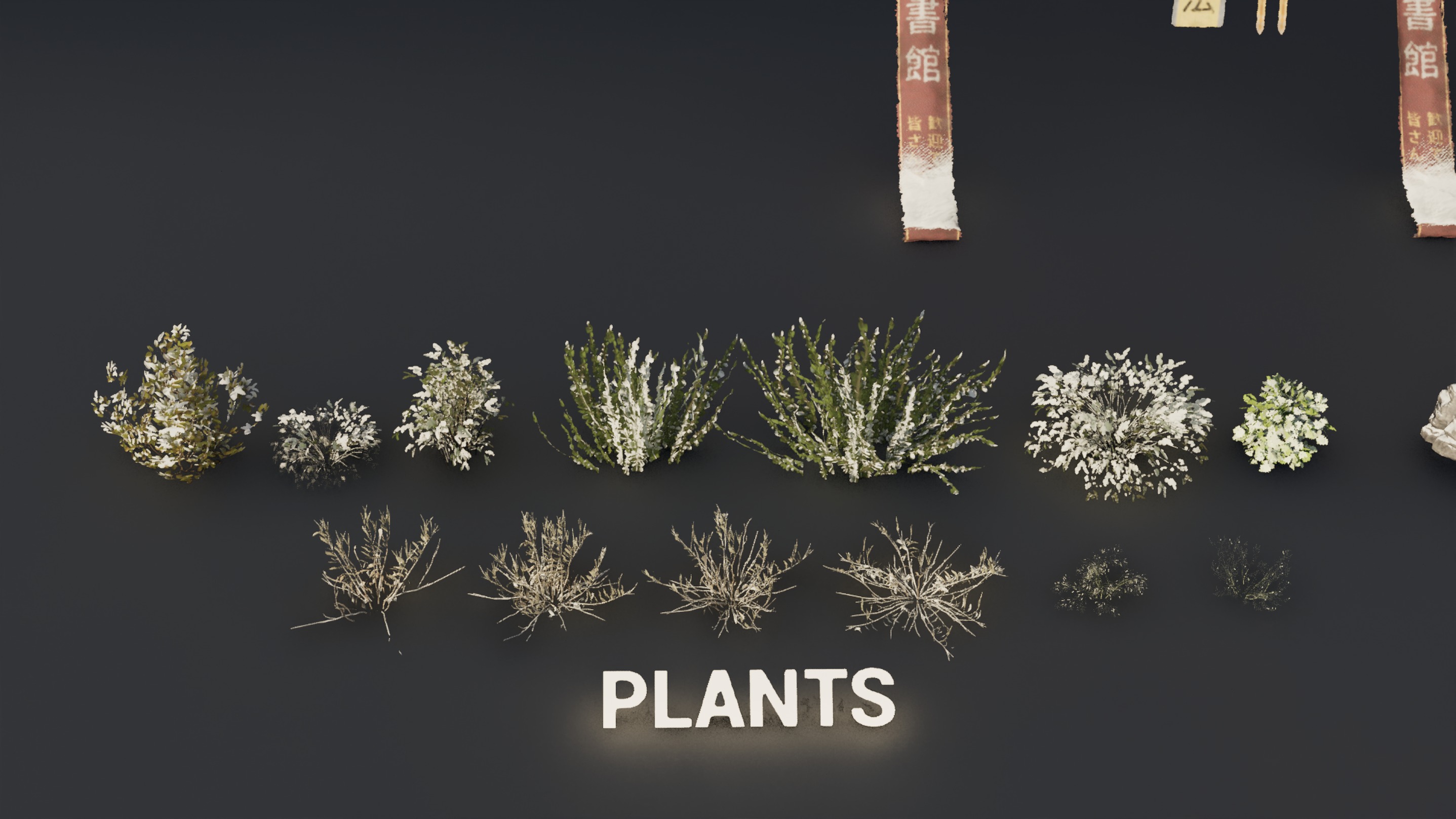 The Ancient Library Environment Low-poly 3D model_24