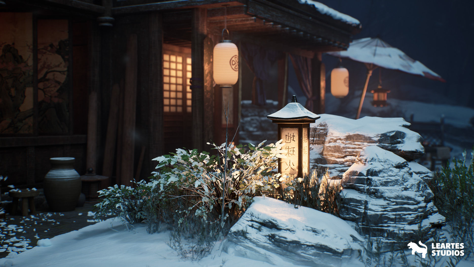 The Ancient Library Environment Low-poly 3D model_7