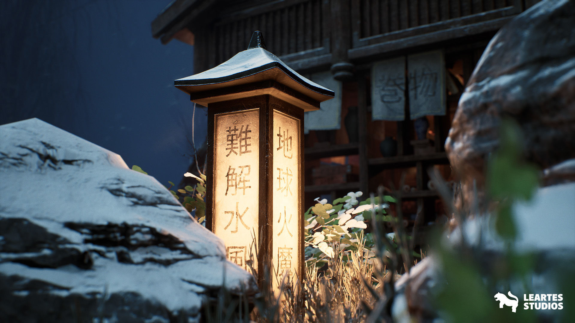 The Ancient Library Environment Low-poly 3D model_15