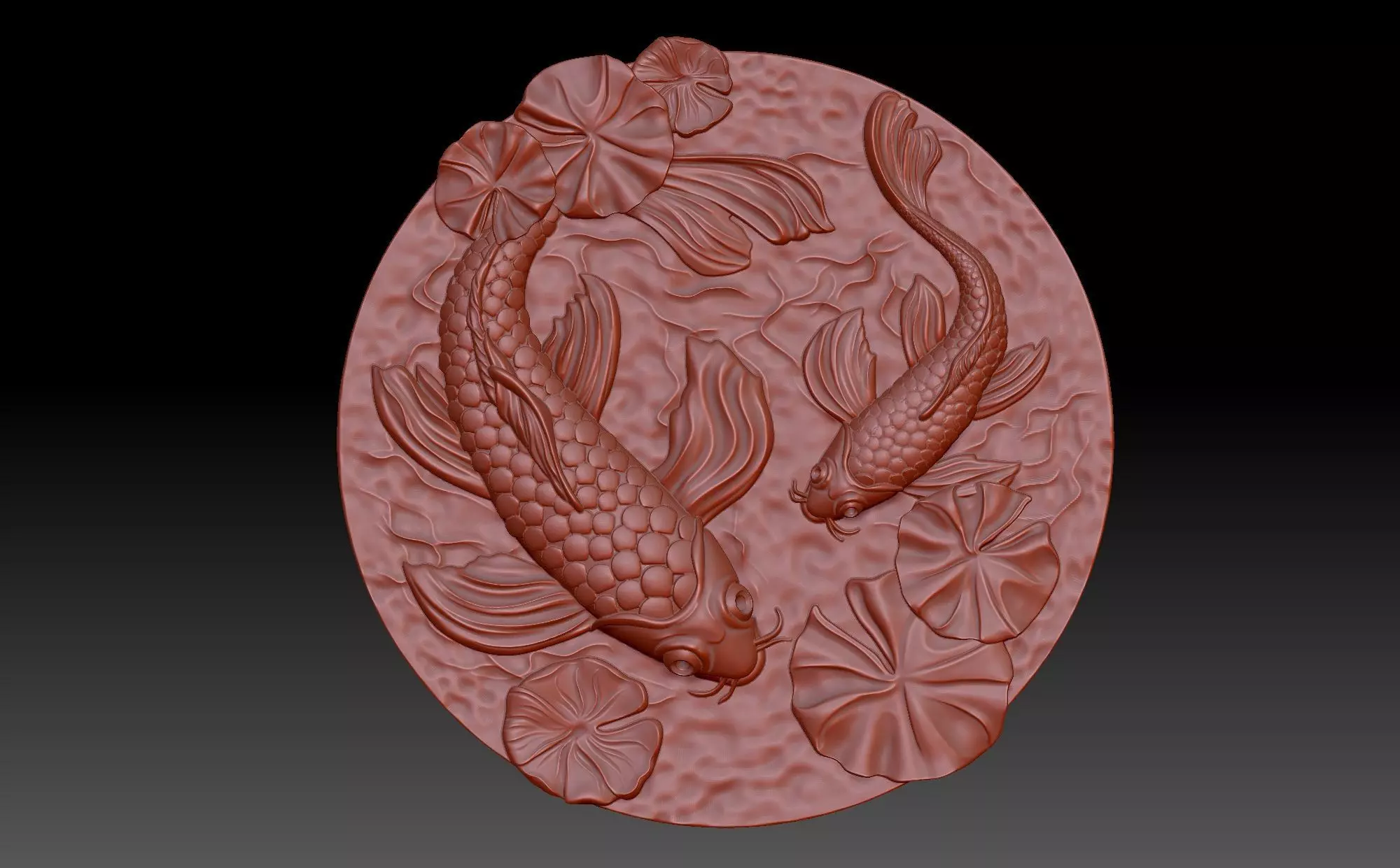 Fish panel 3D print model