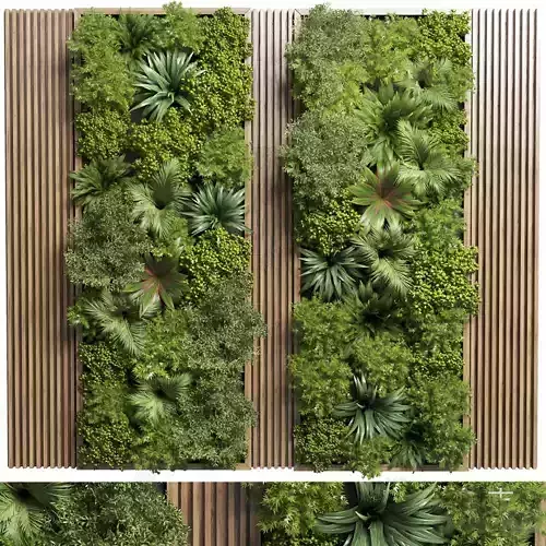 Plant background wal