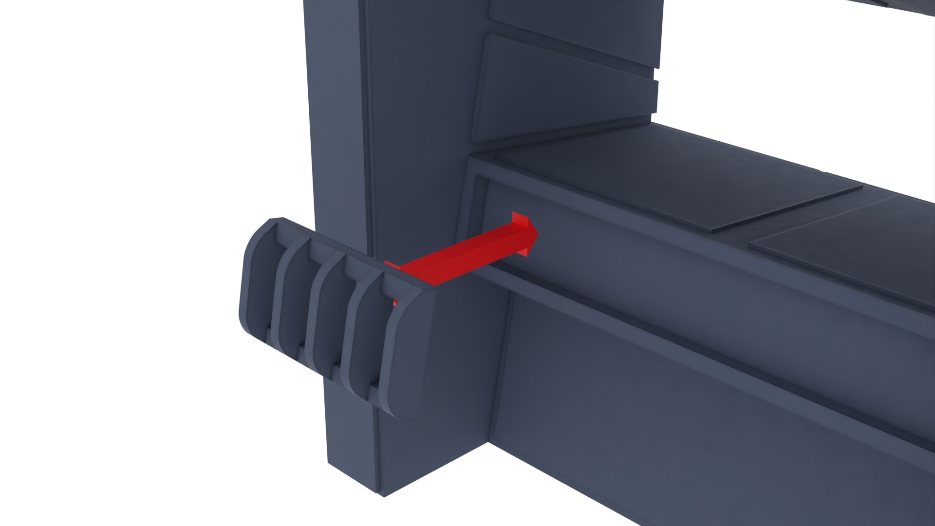 Set 3 - Docking bay Command Office 1-6 scale Hottoys 3D Model Collection_35