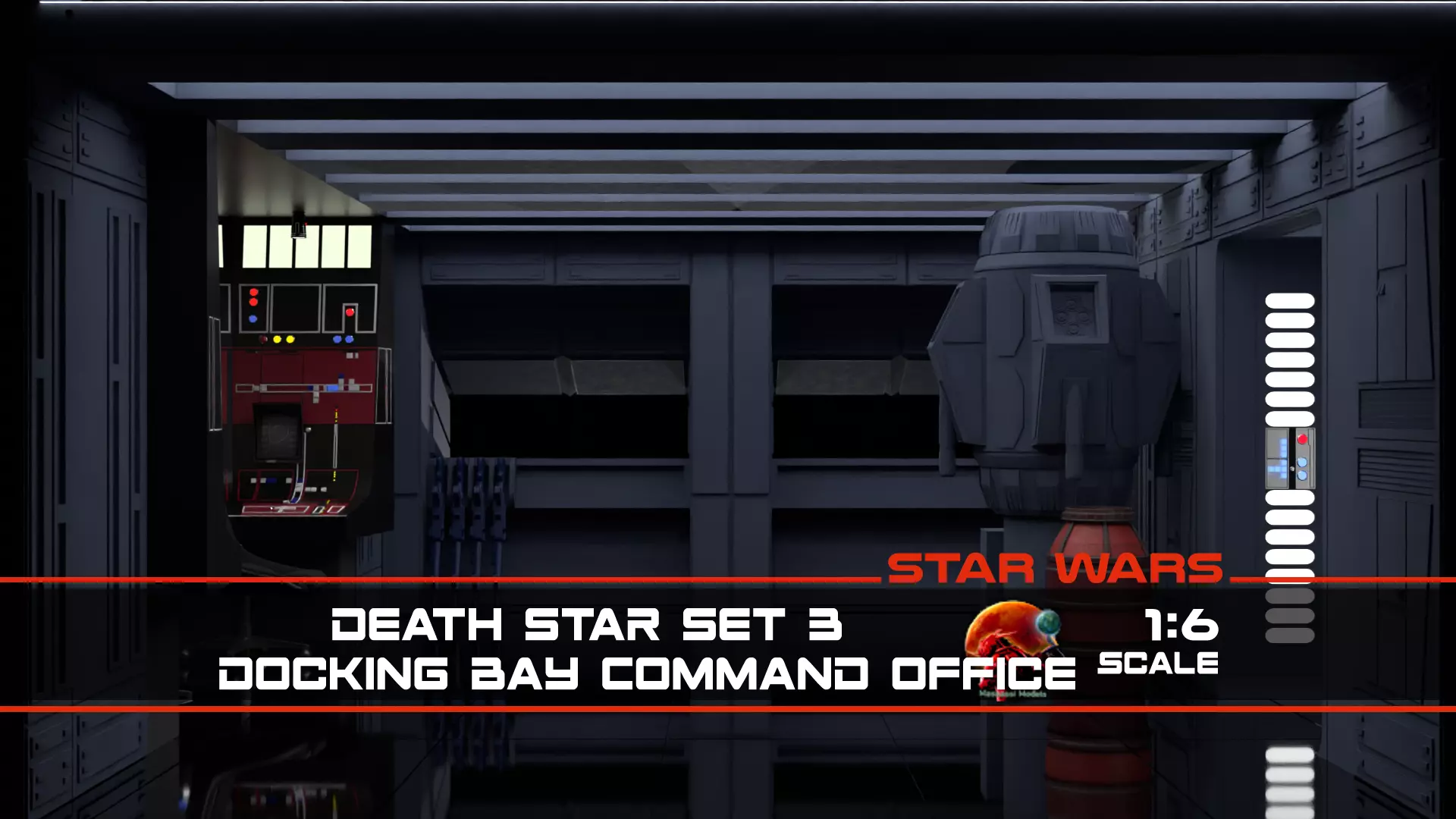 Set 3 - Docking bay Command Office 1-6 scale Hottoys 3D Model Collection_0