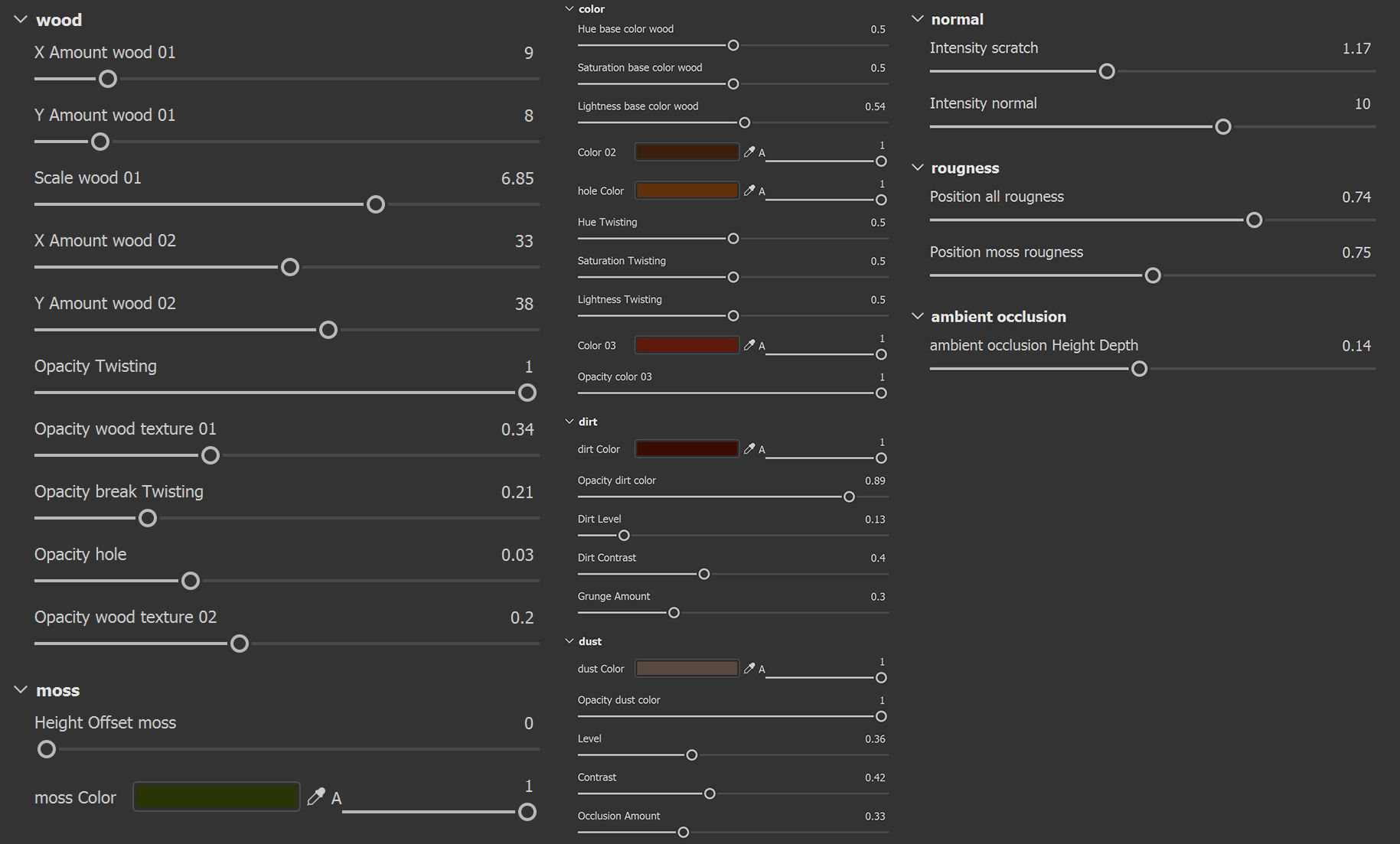 Tree Bark Material Bundle - VOL 01 - Maps - SBsar Texture_1