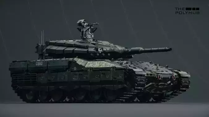 Realistic Military Tank 3D Model  Detailed Combat Vehicle Asset