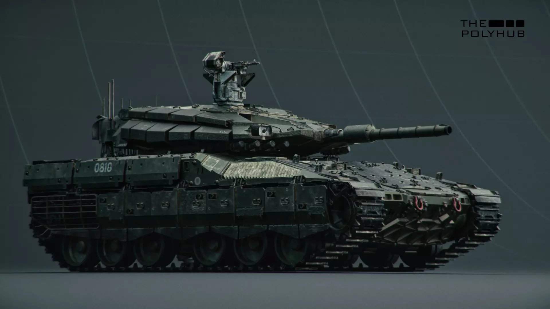 Realistic Military Tank 3D Model Detailed Combat Vehicle Asset 3D model