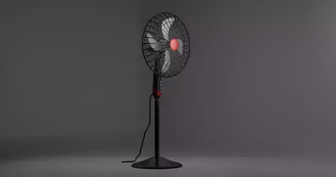 A stand fan
