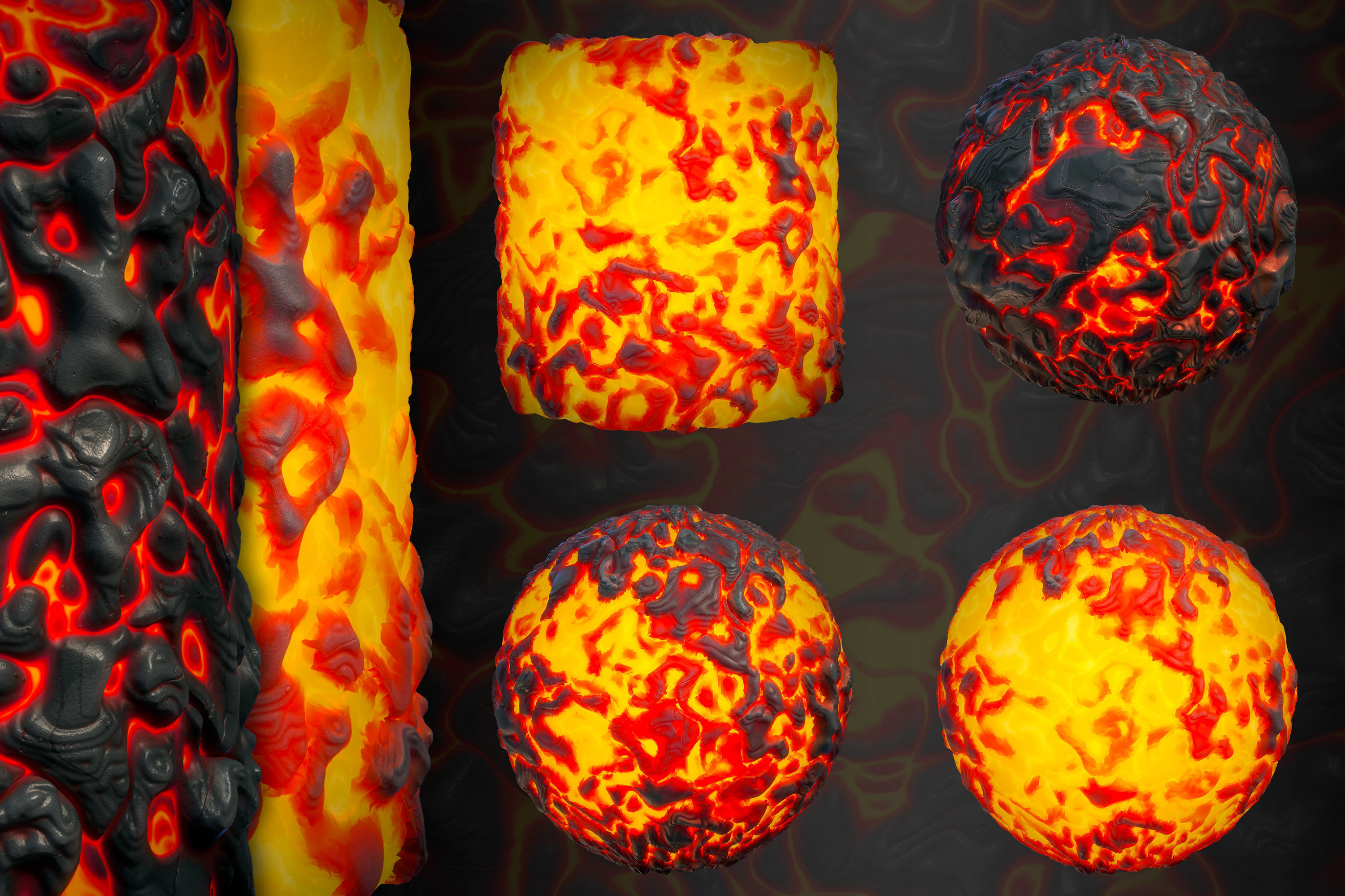 Lava bundle VOL 01 - Maps - Sbsar Texture_4