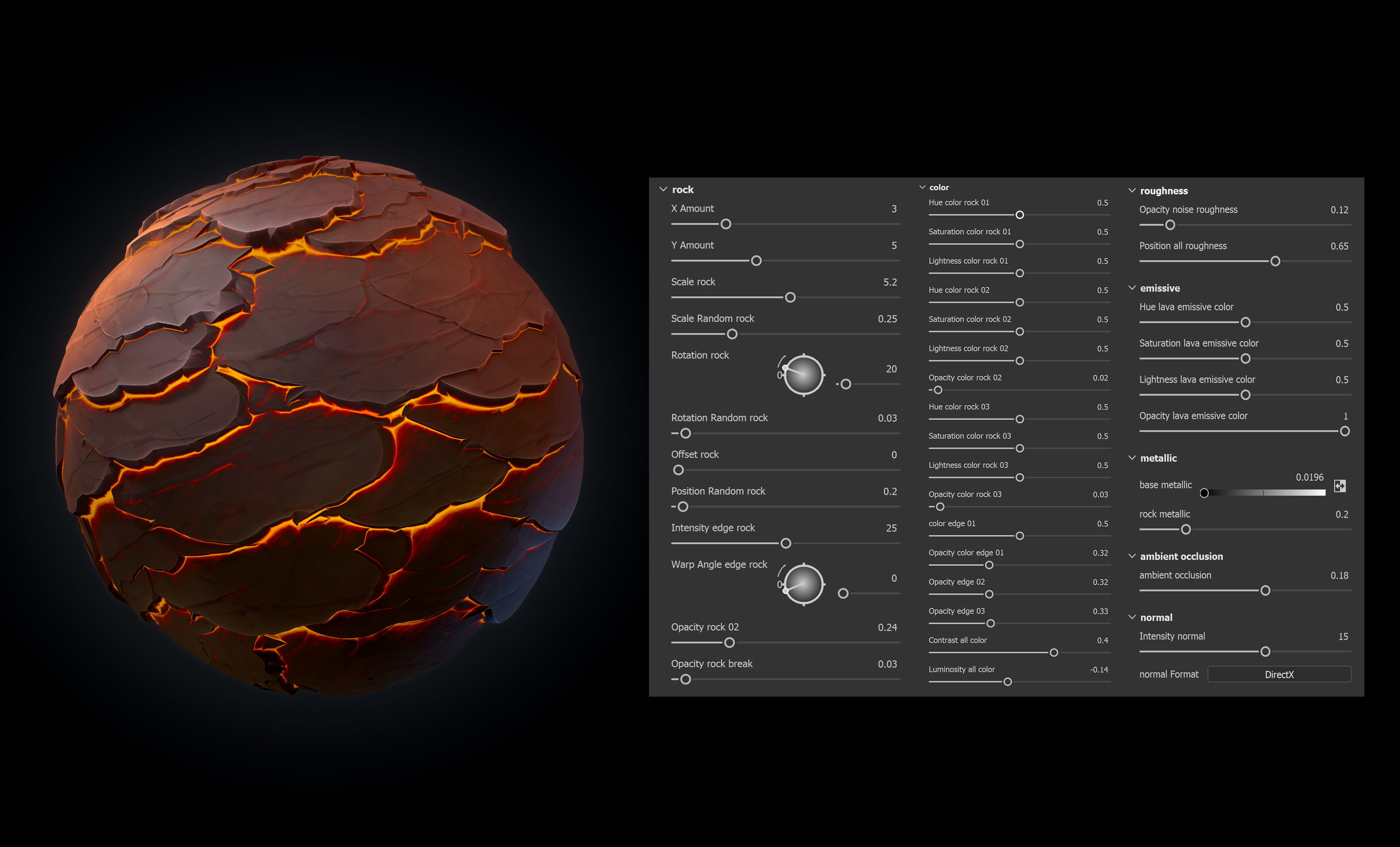 Lava bundle VOL 01 - Maps - Sbsar Texture_6