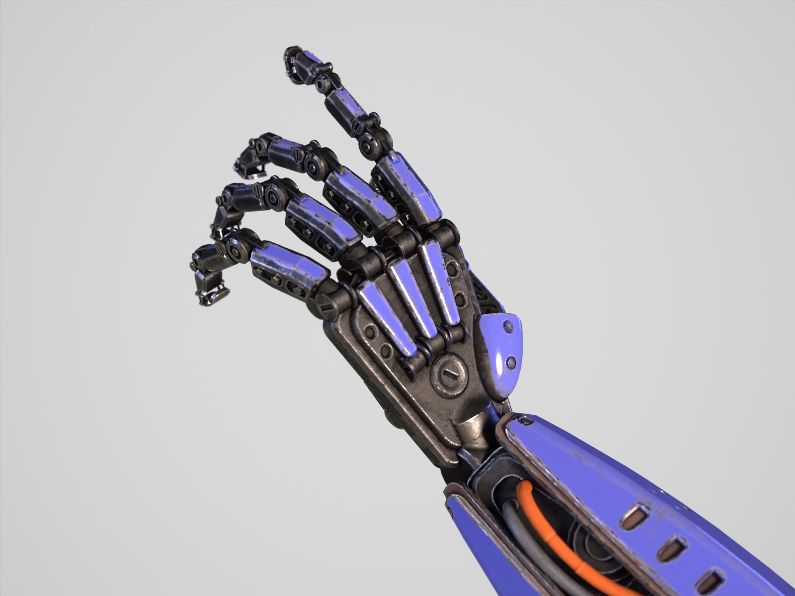 Highly detailed robot model 3D model animated rigged | CGTrader