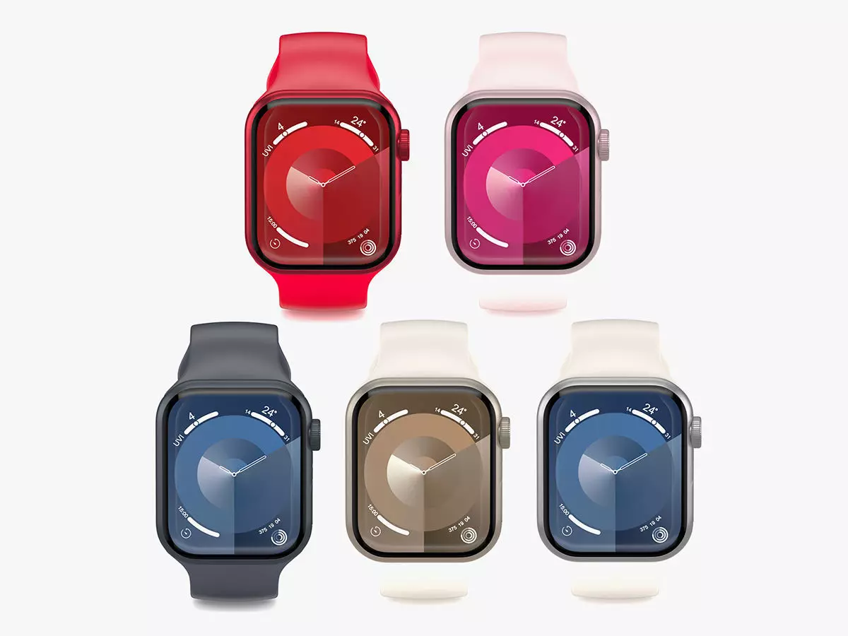 Apple Watch Series 9 Aluminum All Colors 3D model