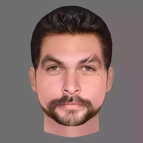 Jason Momoa Head - Low poly head for game