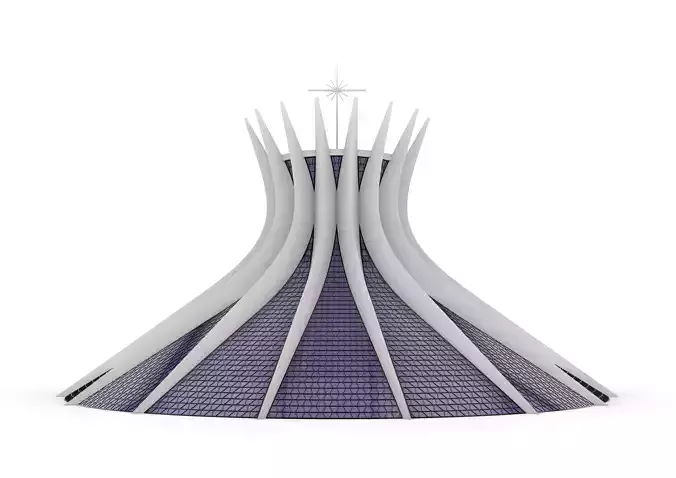 Cathedral Of Brasilla  3d Architectural Model 3D model