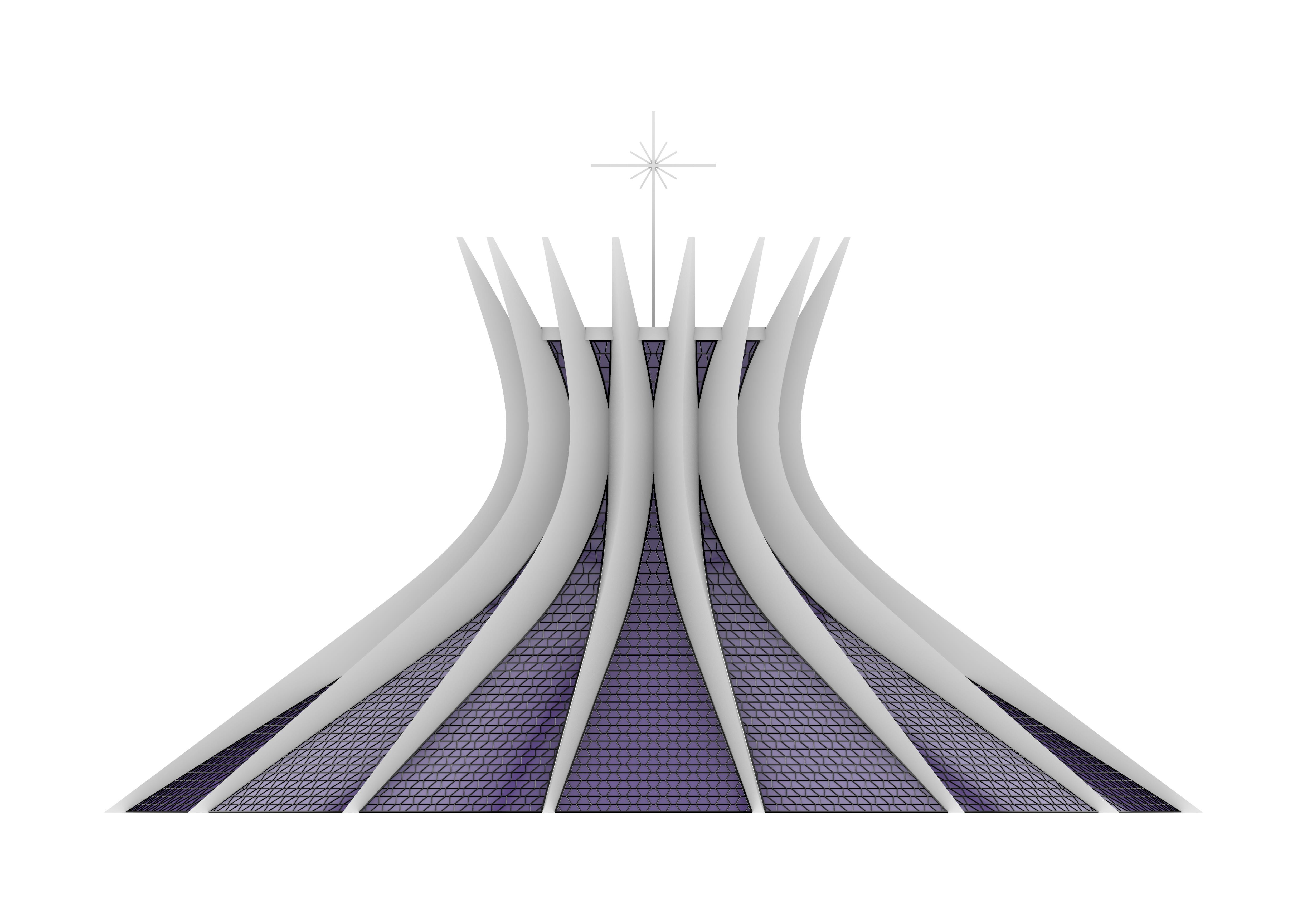 Cathedral Of Brasilla  3d Architectural Model 3D model_4