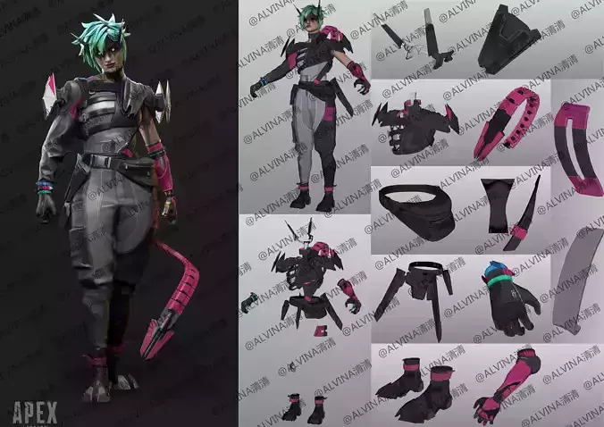 Apex Alter  Armor - DIY Cosplay Pepakura Foam Template Low-poly 3D model