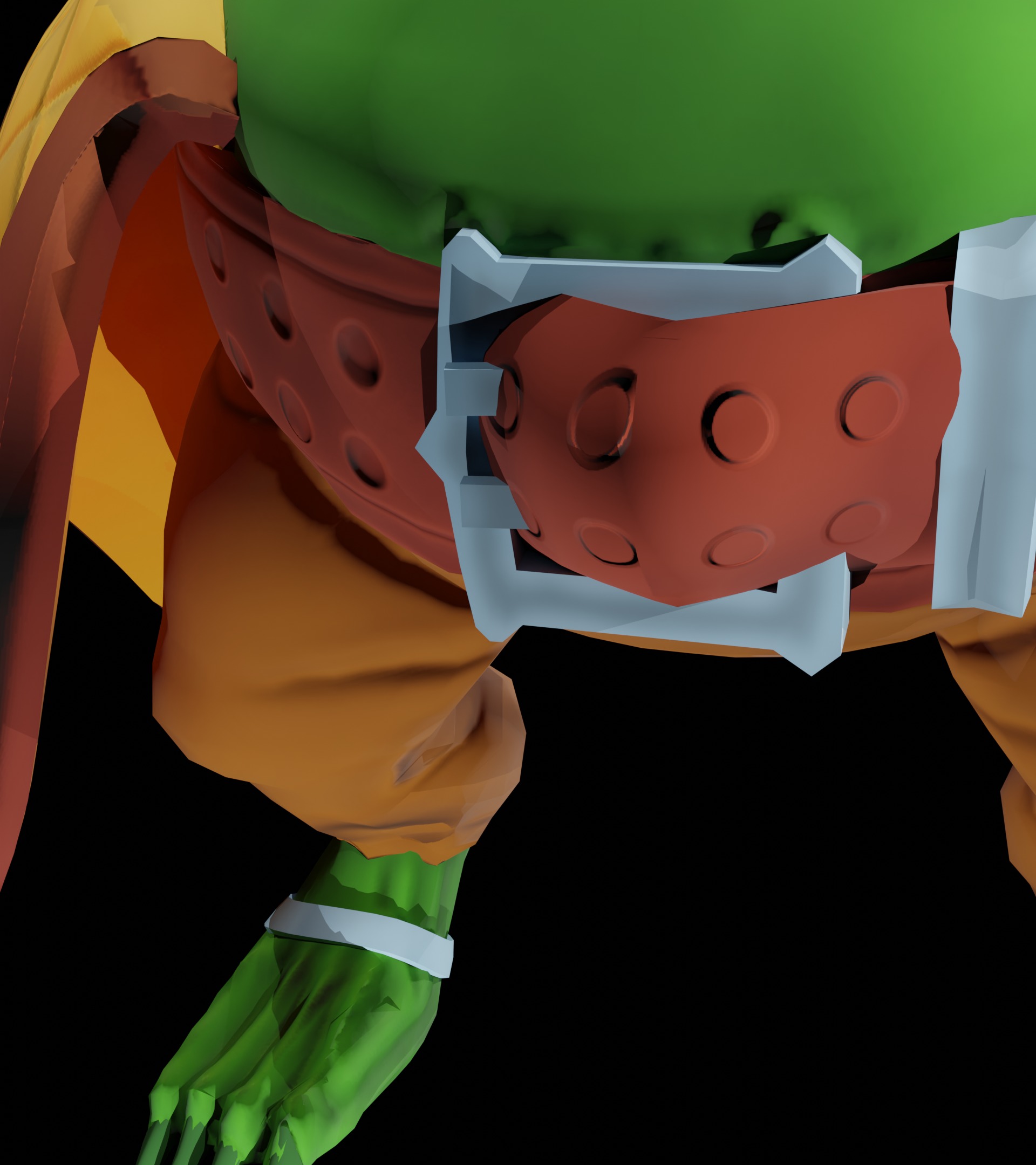 Orc Warrior Stlized 3D model_6